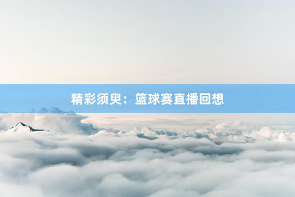 精彩须臾：篮球赛直播回想